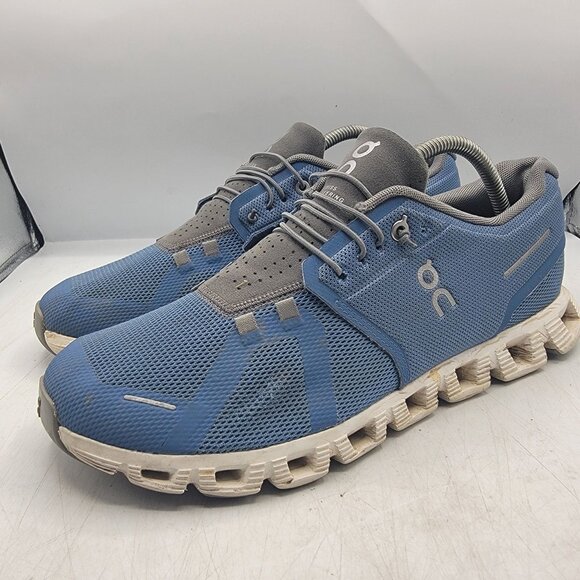 On Cloud 5 Mens 10.5 Blue Stellar Eclipse Athletic Shoes Running Walking Comfort - Picture 3 of 14